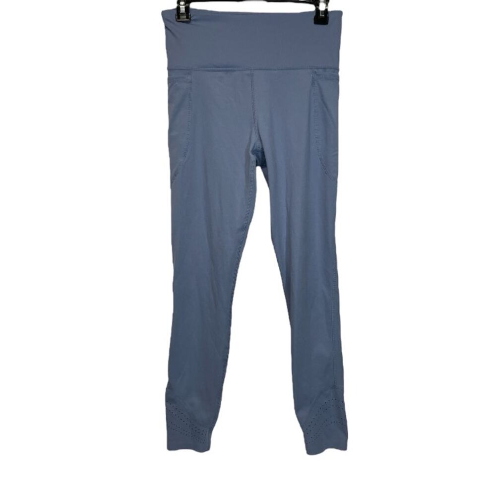 Joy Lab Light Blue High Rise Perforated Cropped Leggings Size M